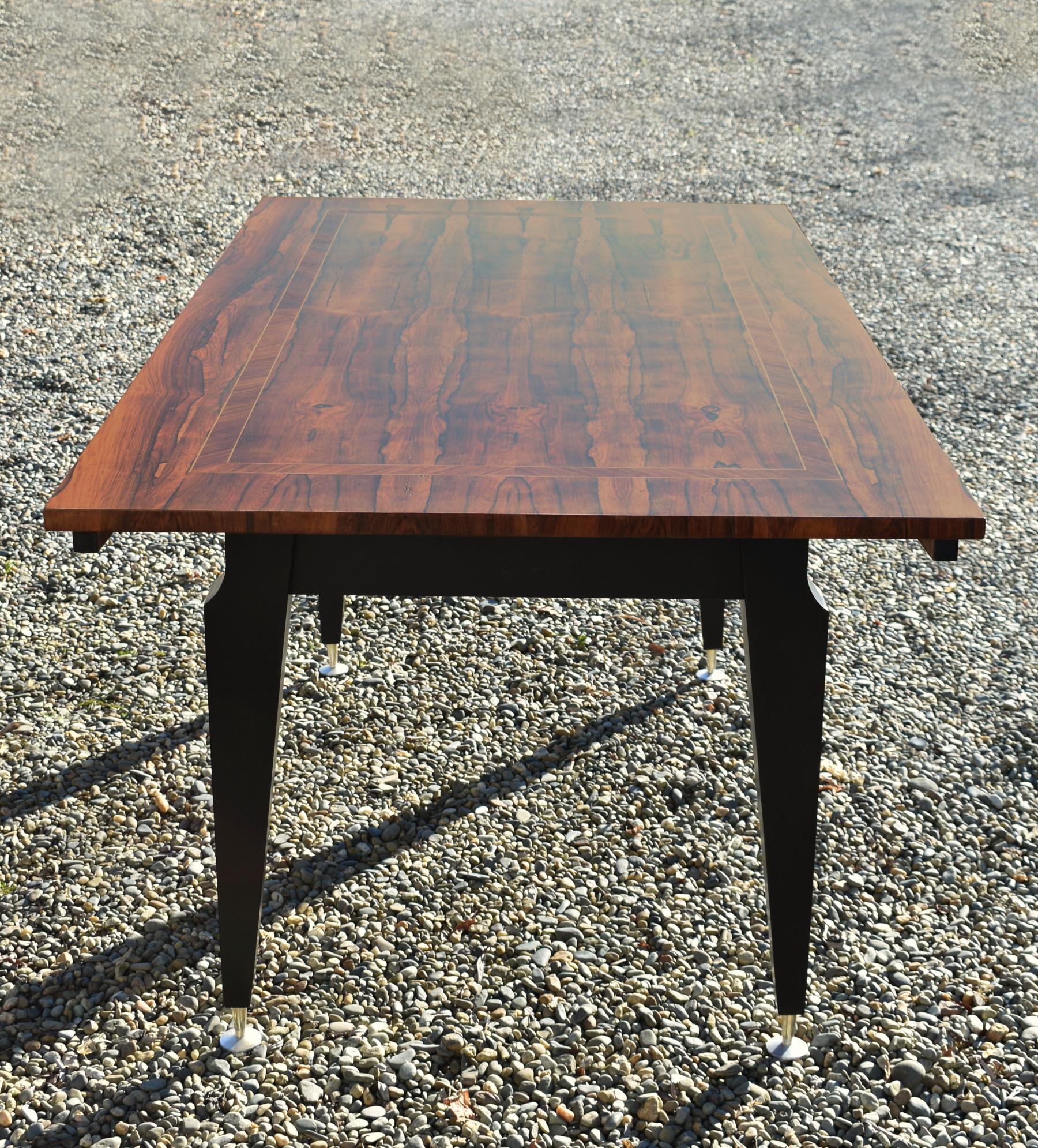 Mid-Century French Rosewood Dining Table For Sale 7