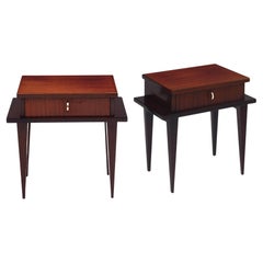 Mid-Century French Rosewood Side Tables
