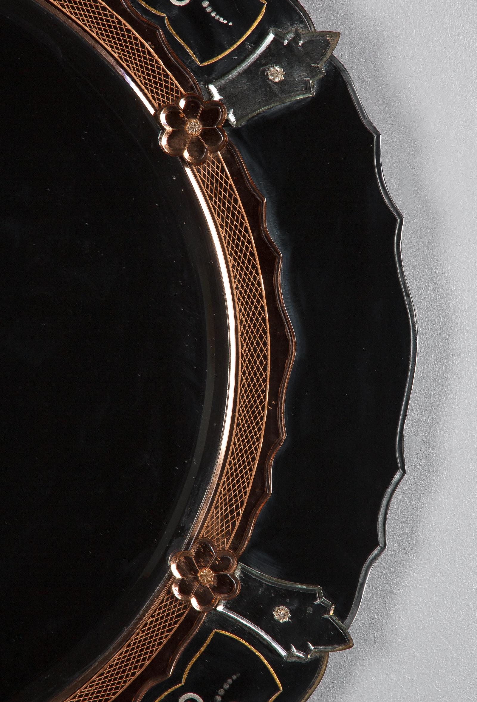 Midcentury French Round Venetian Mirror, 1950s 7