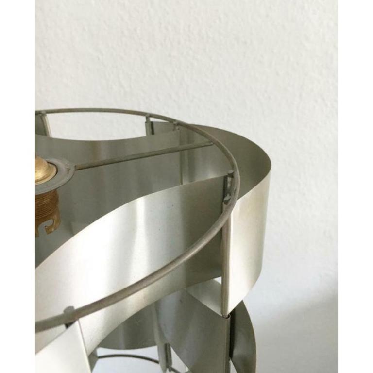 Mid-Century French Sculptural Aluminum Pendant by Max Sauze, 1960s For Sale 5