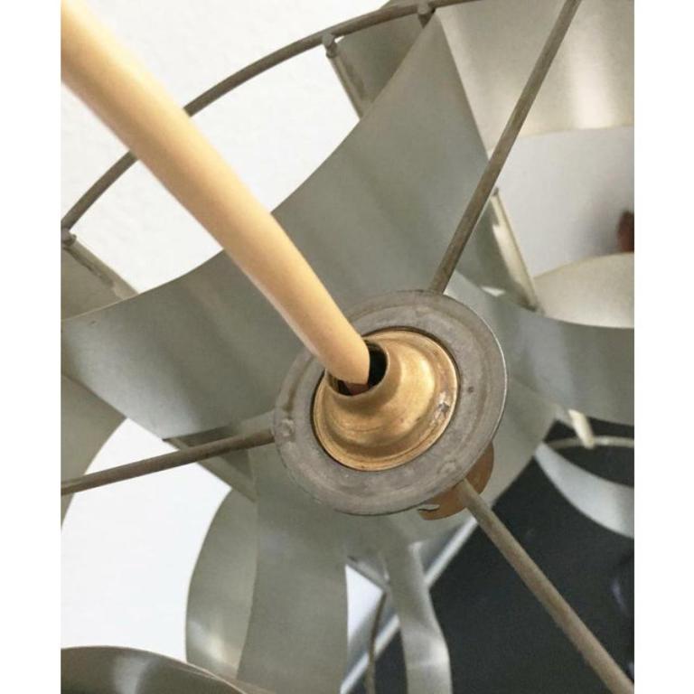 20th Century Mid-Century French Sculptural Aluminum Pendant by Max Sauze, 1960s For Sale