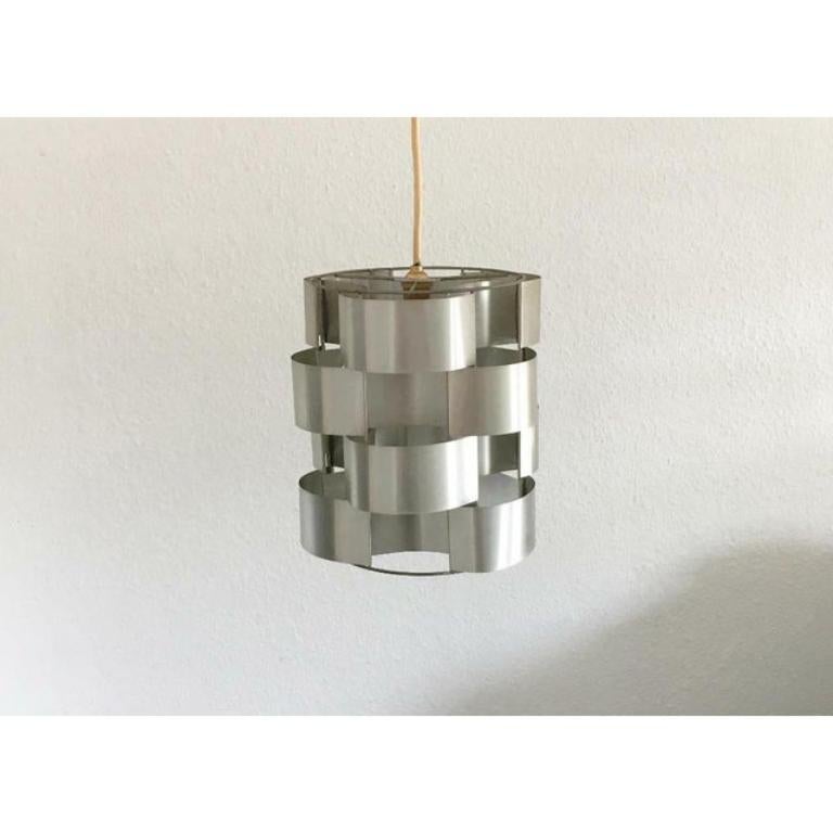 Mid-Century French Sculptural Aluminum Pendant by Max Sauze, 1960s For Sale 3