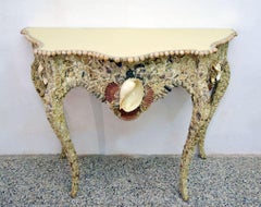 Mid-century French Shell Console Table