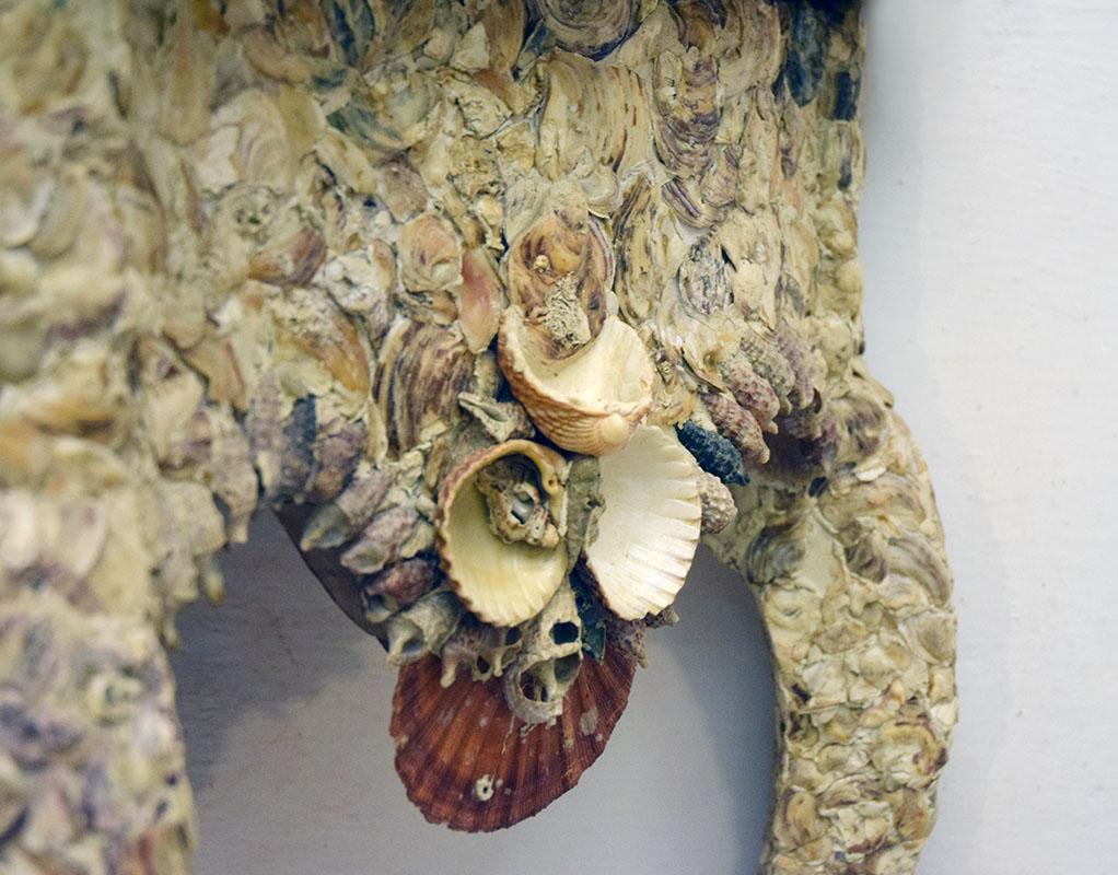 Französischer Muschelkonsolentisch aus der Mitte des Jahrhunderts im Angebot 4