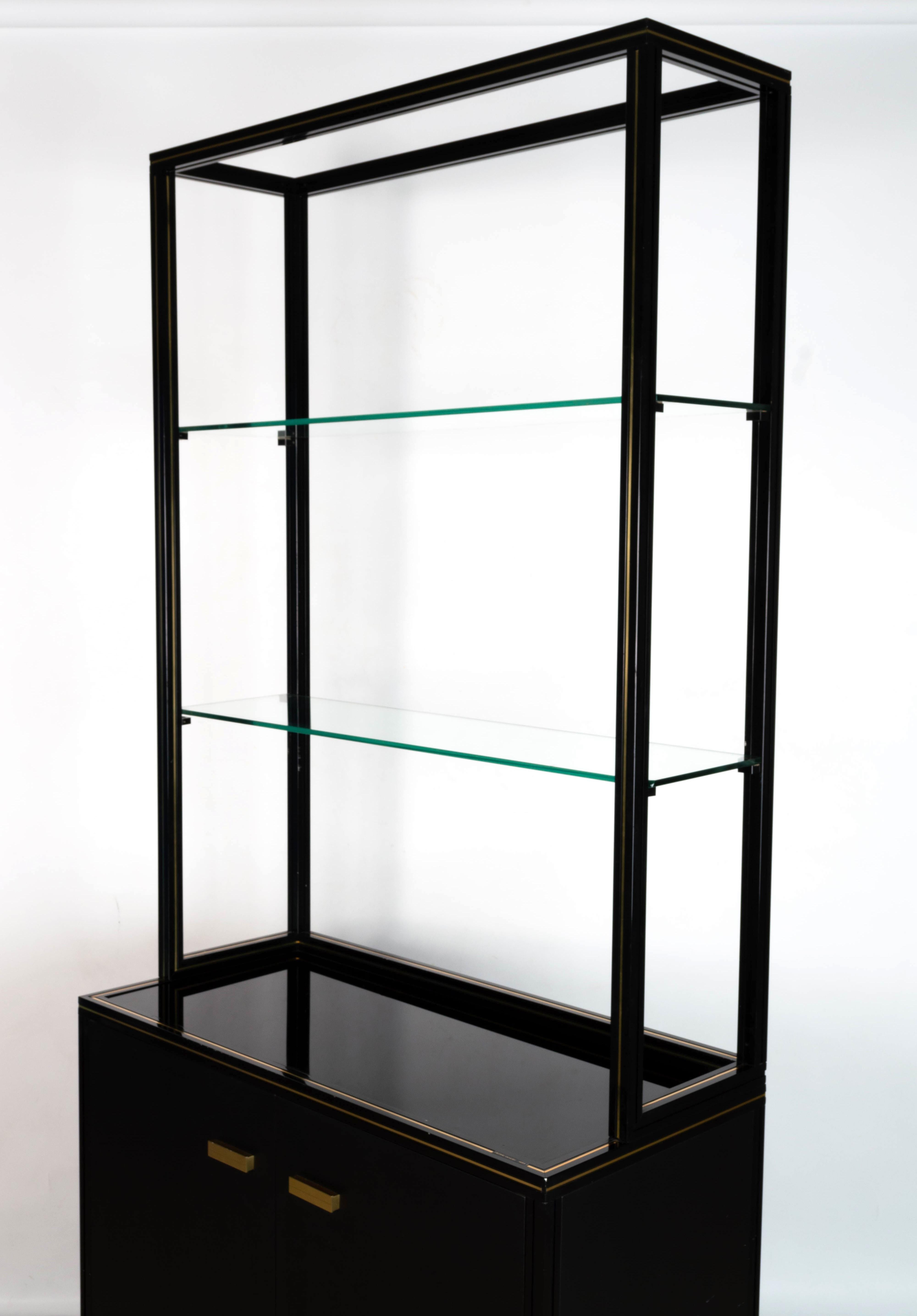 Mid-Century Modern Mid Century French Shelving Display Cabinet Bookcase C.1970, Pierre Vandel Paris For Sale