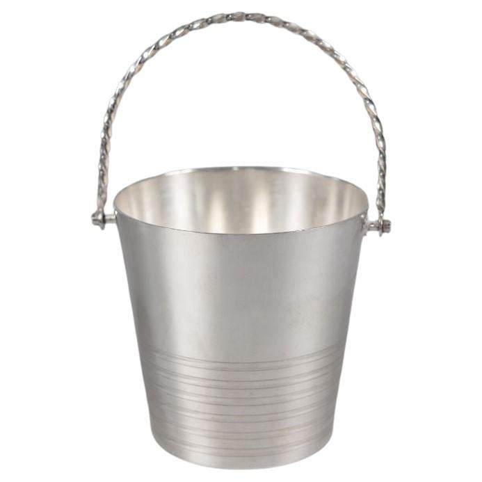 Mid-Century French Silver Plate Ice Bucket