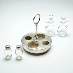 Mid-Century French Silver-Plated Condiment Set by Christofle, 1950s