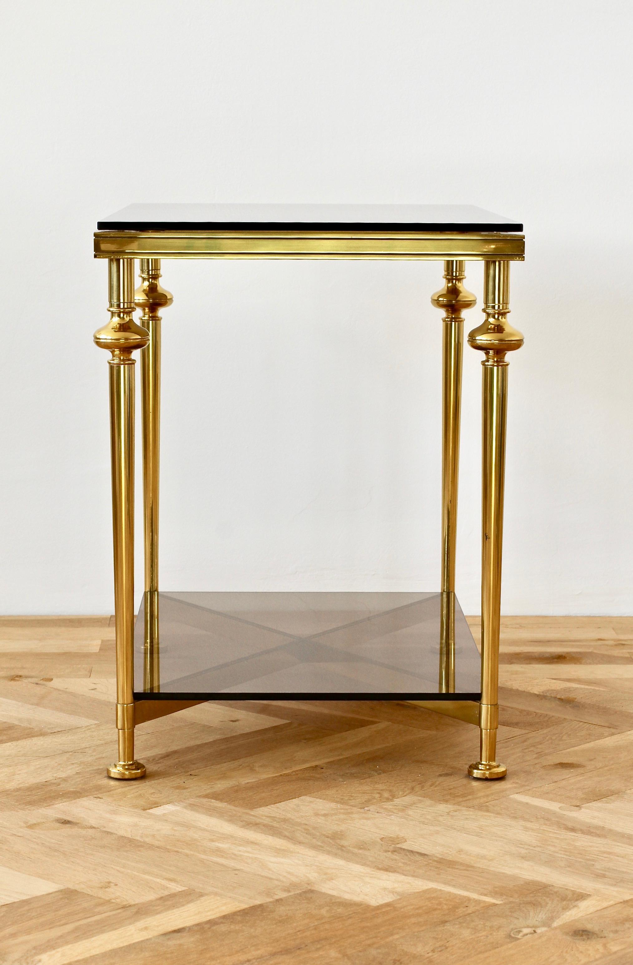 Mid-Century French Solid Cast Brass Side / End Table  5