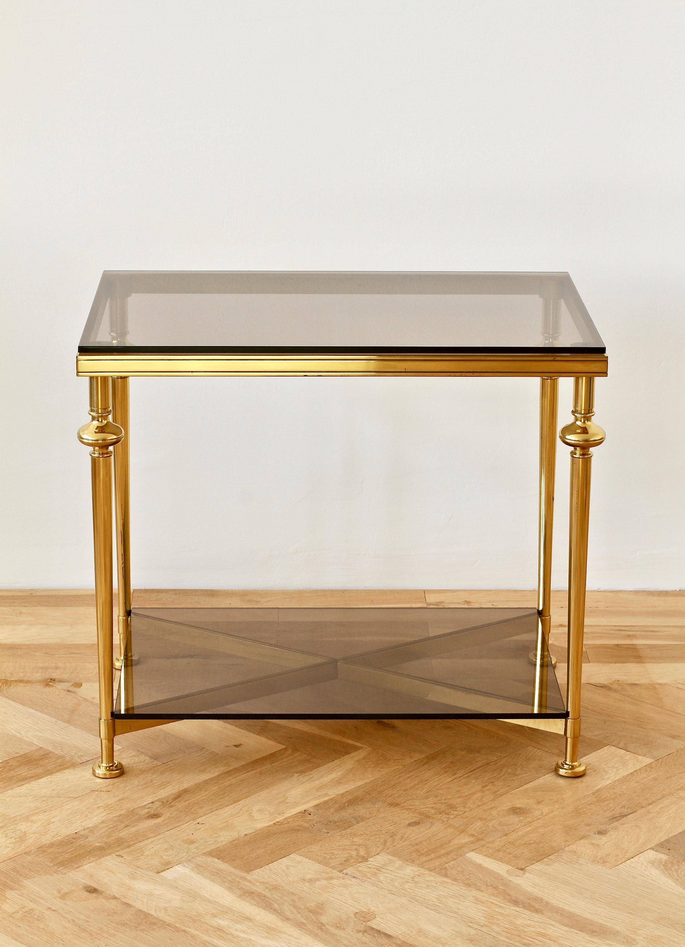 Mid-Century French Solid Cast Brass Side / End Table  7