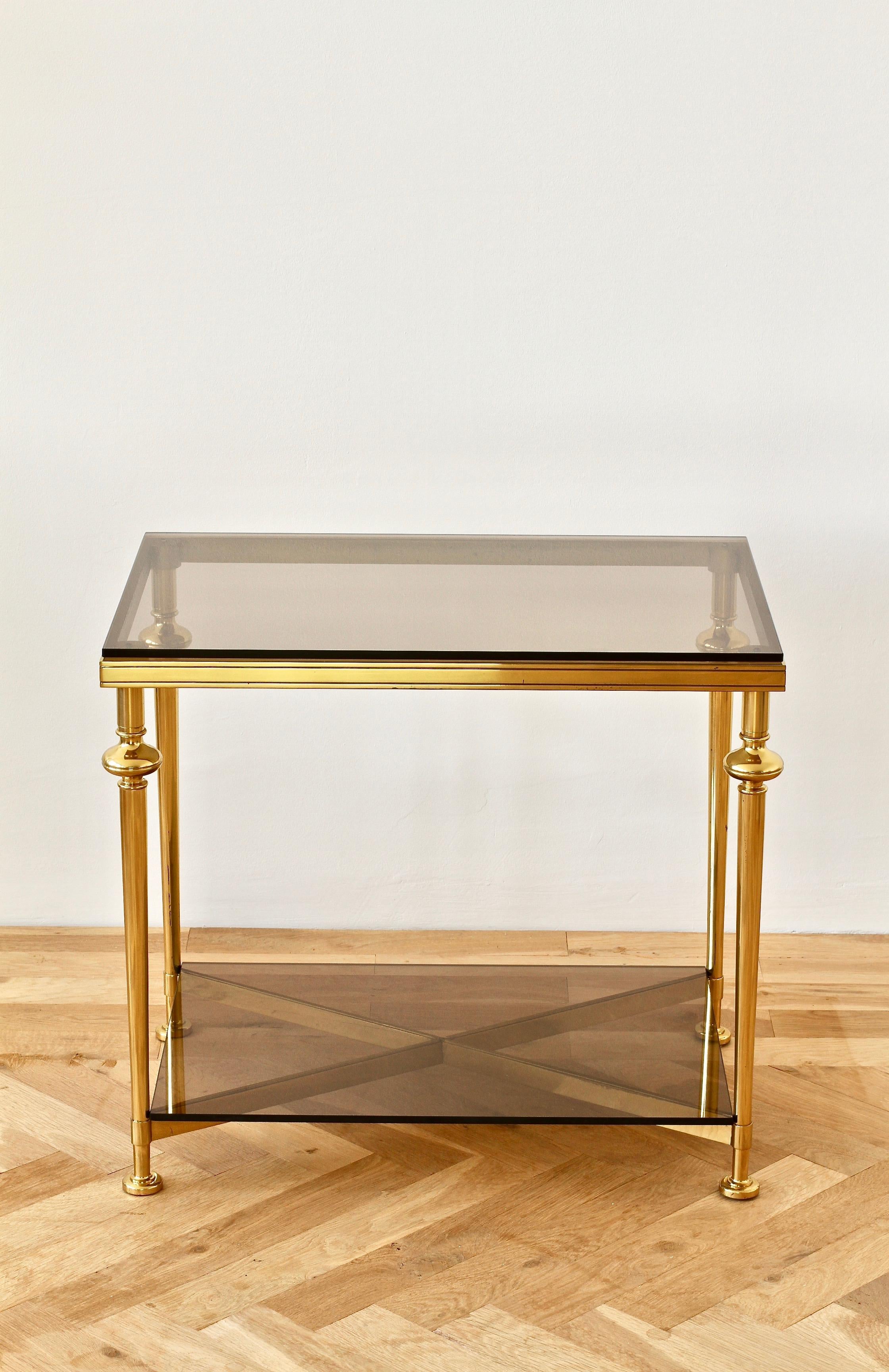 Mid-Century French Solid Cast Brass Side / End Table  8