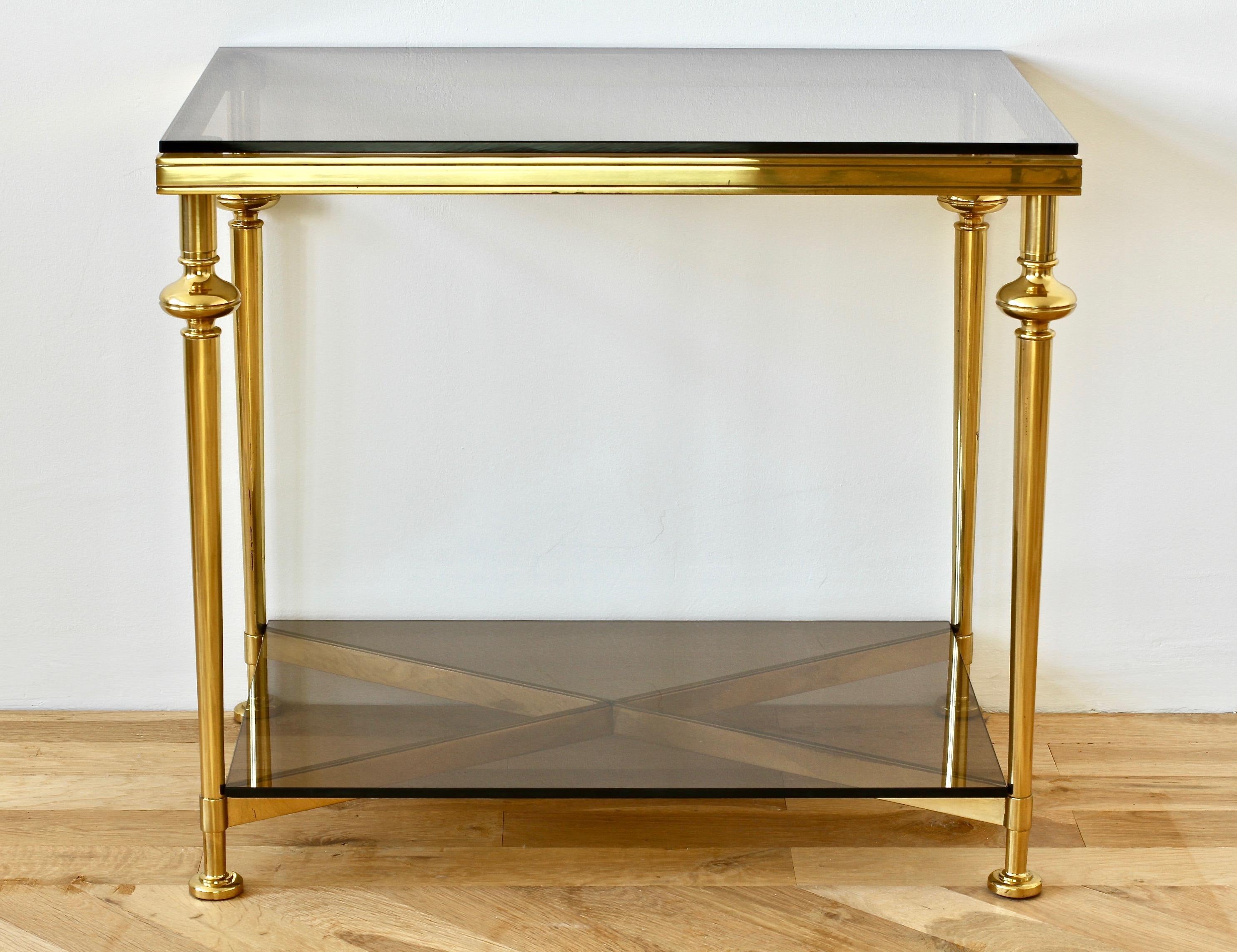 Mid-Century French Solid Cast Brass Side / End Table  In Excellent Condition In Landau an der Isar, Bayern