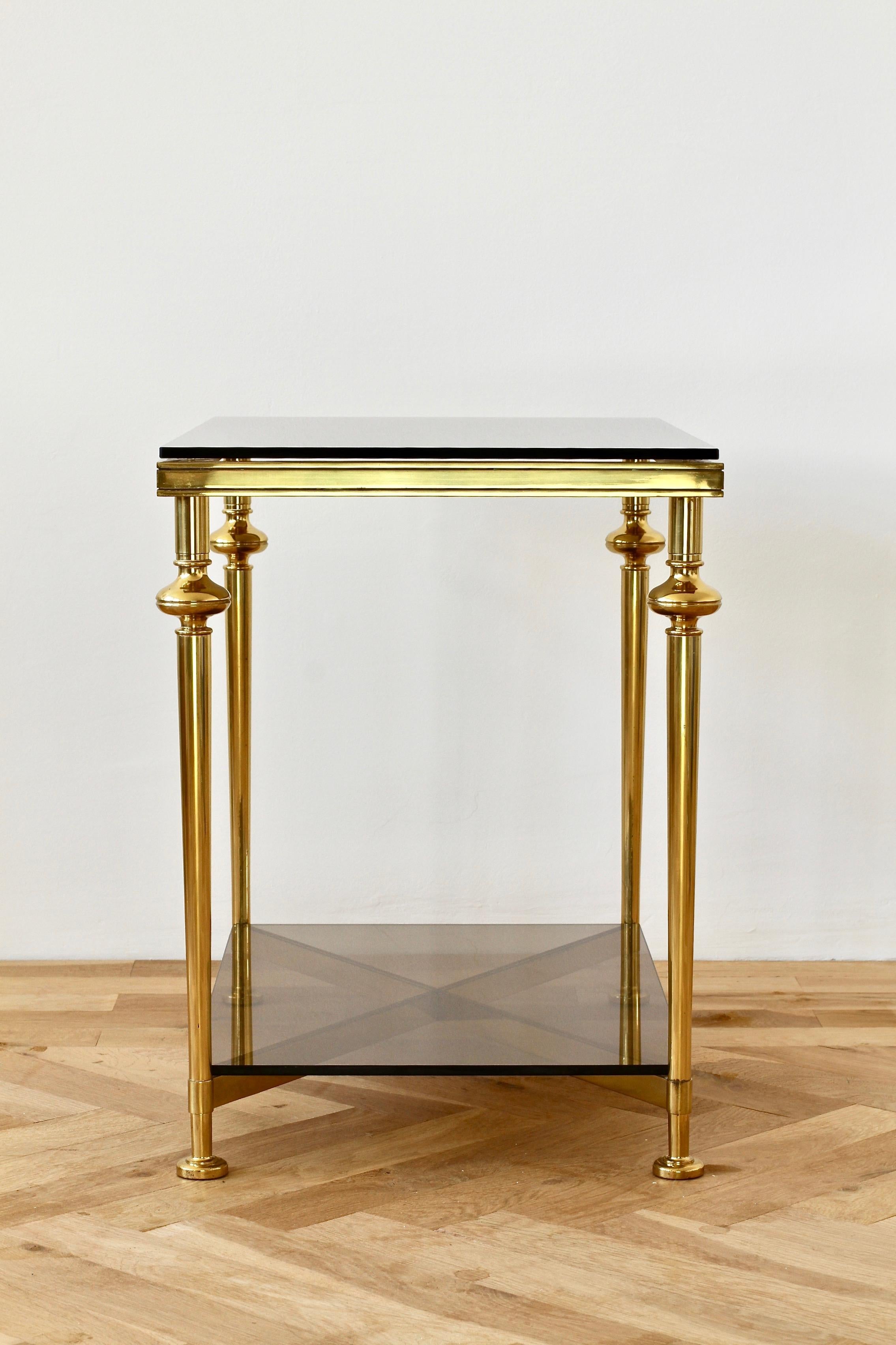 Mid-Century French Solid Cast Brass Side / End Table  3