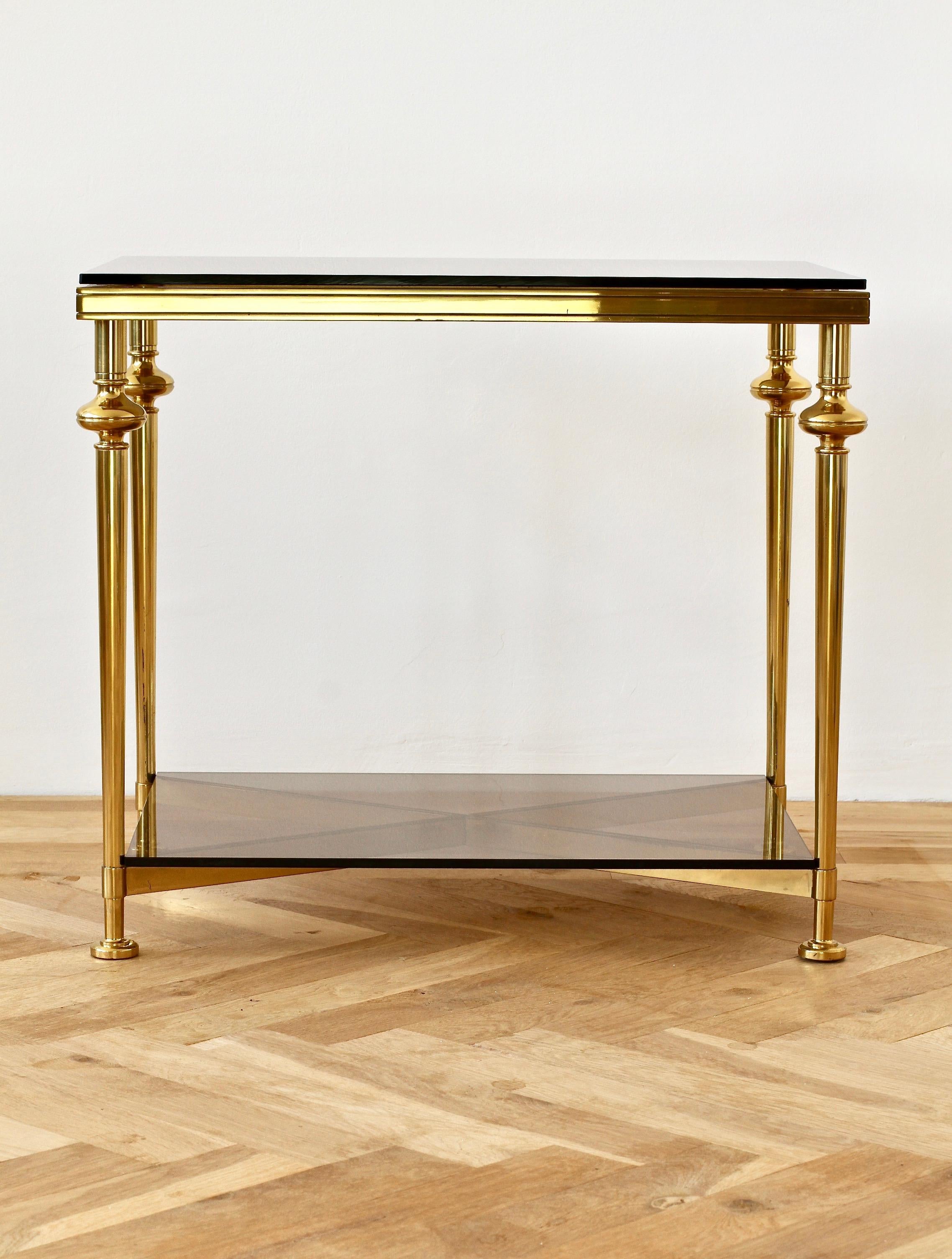 Mid-Century French Solid Cast Brass Side / End Table  4