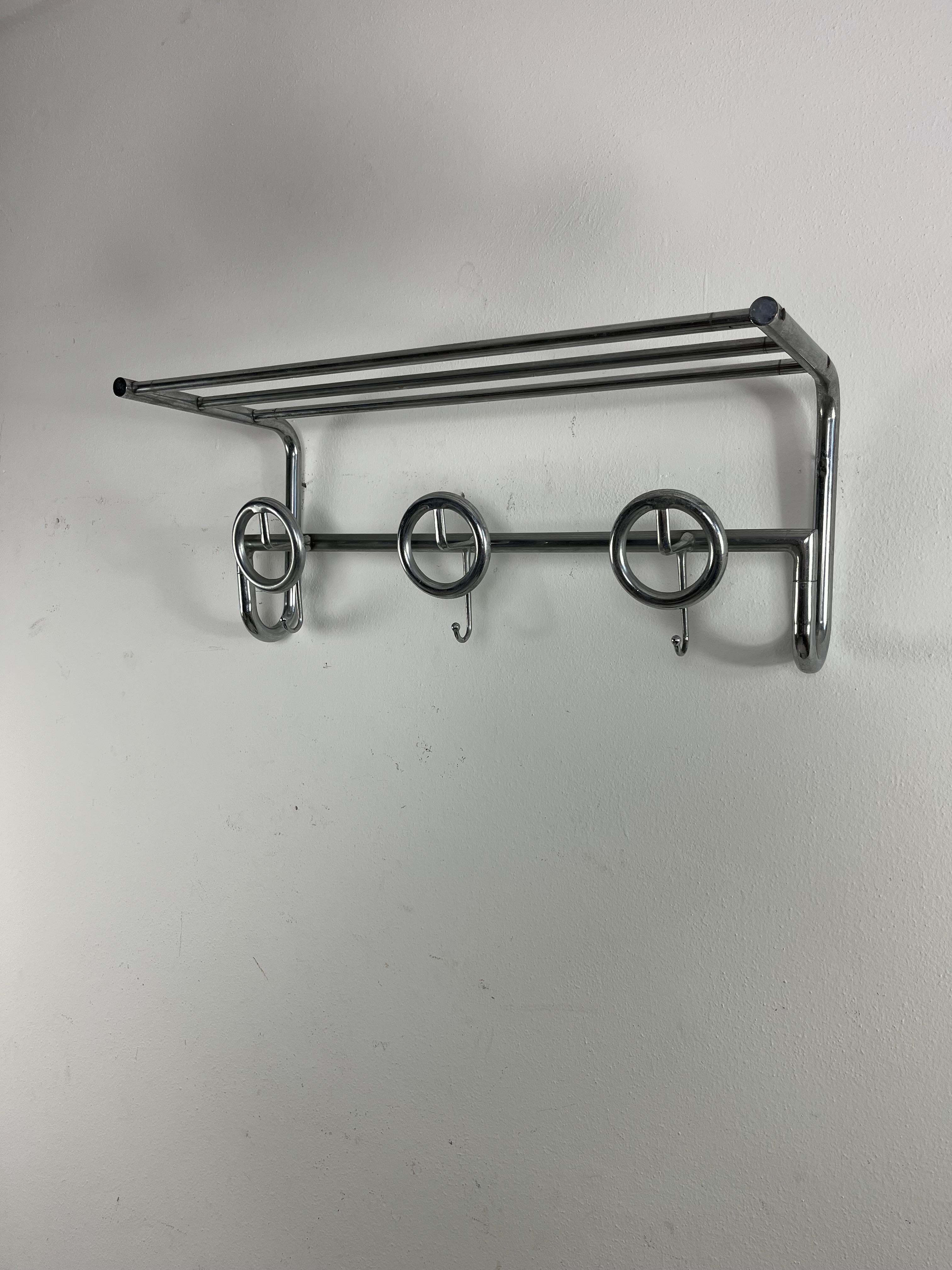 Mid-Century French Steel Coat Hanger, 1950s For Sale 1