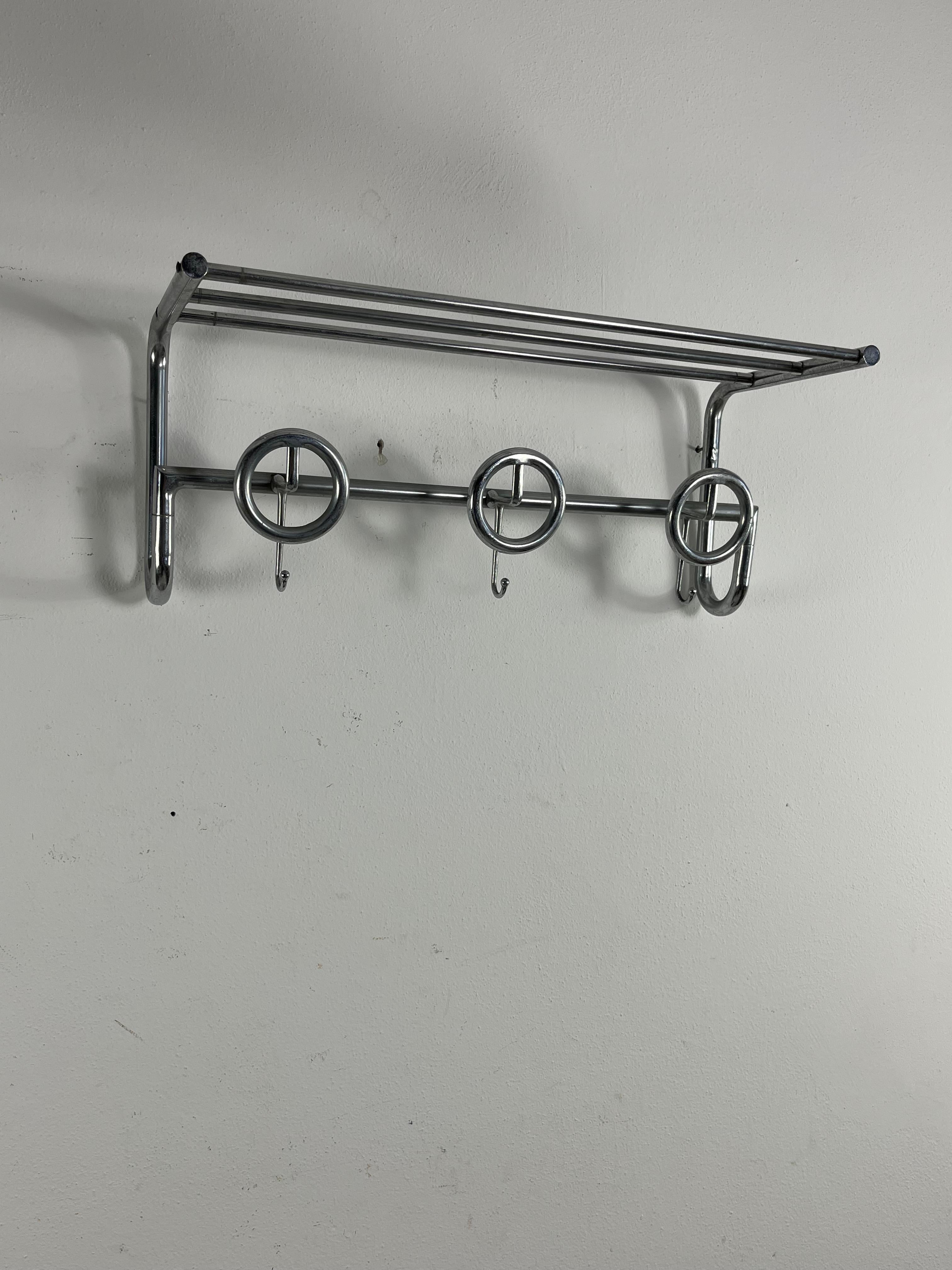 Mid-Century French Steel Coat Hanger, 1950s For Sale 2