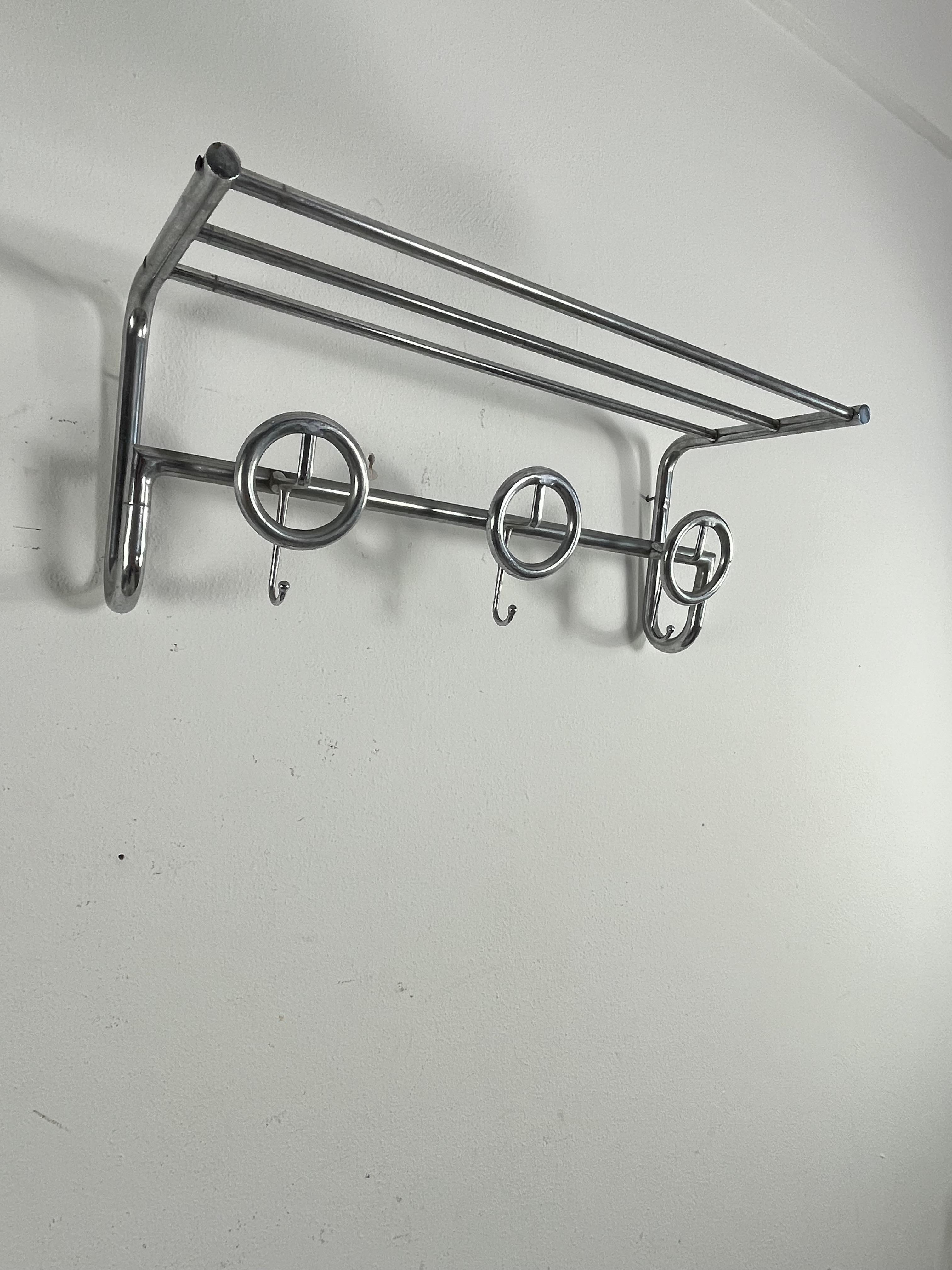 Mid-Century French Steel Coat Hanger, 1950s For Sale 5
