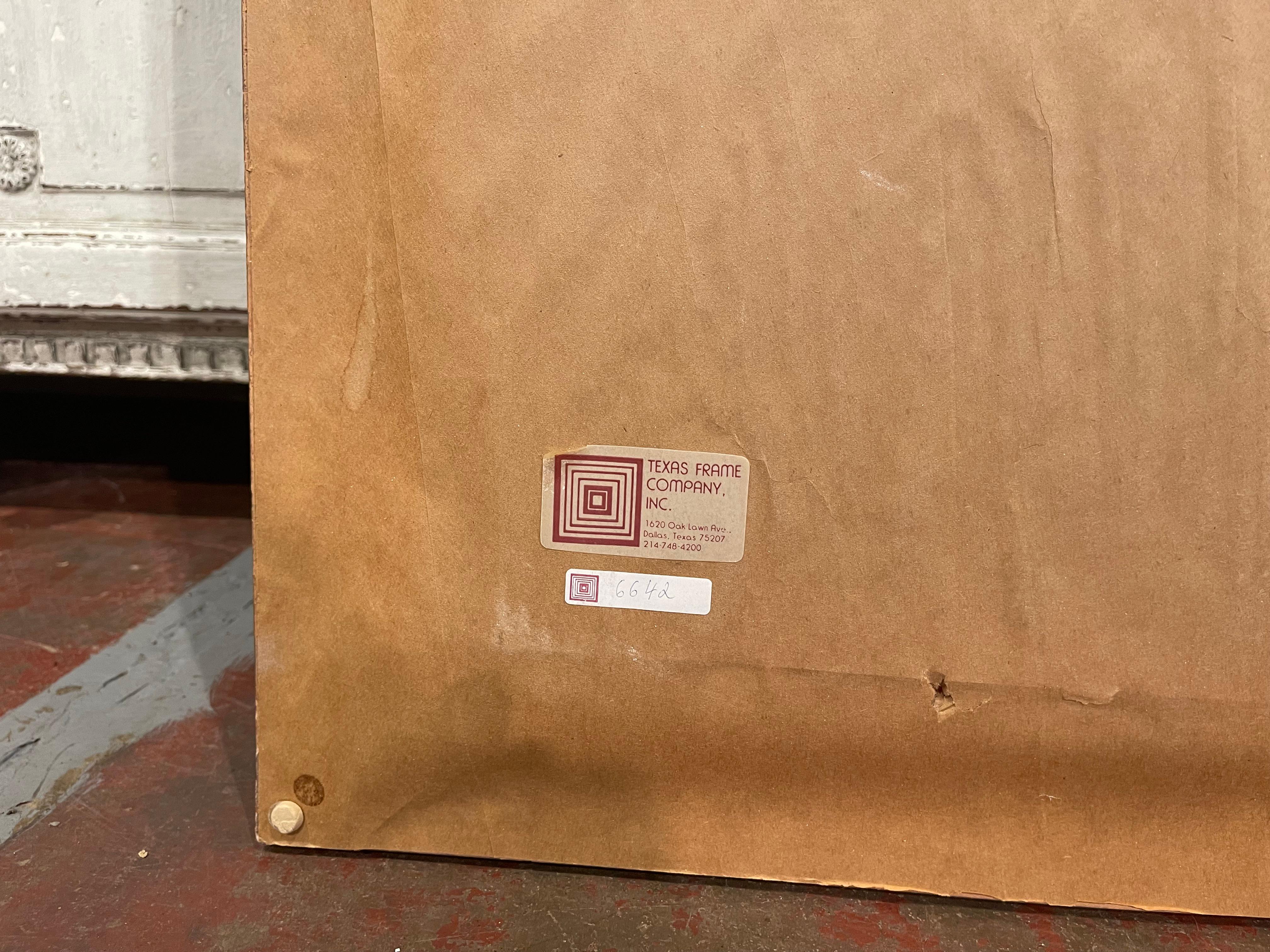 Bodegón francés de mediados de siglo en marco tallado Firmado Dujardin en venta 5
