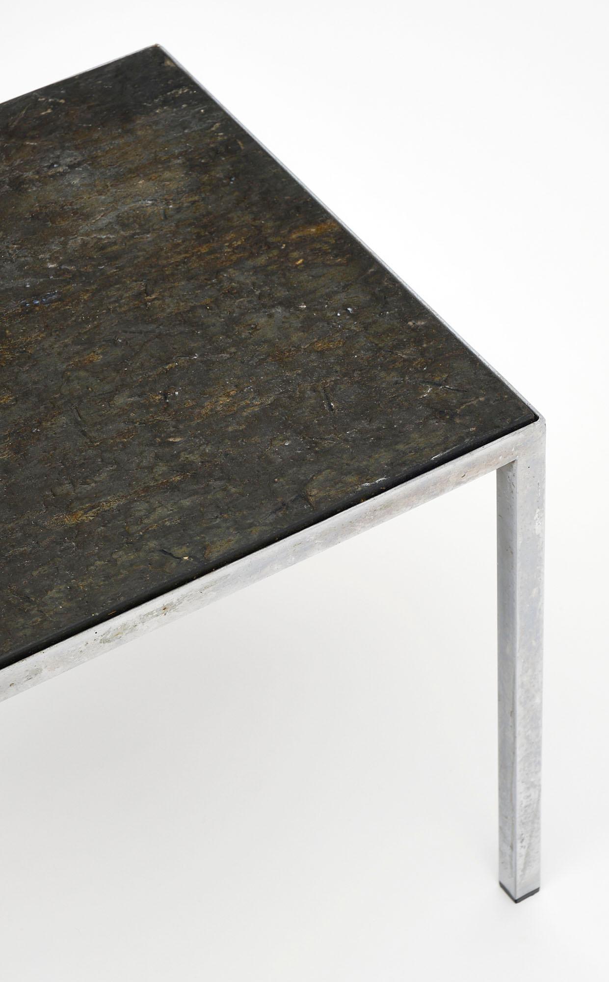 Mid-Century Modern Mid-Century French Stone Side Table For Sale