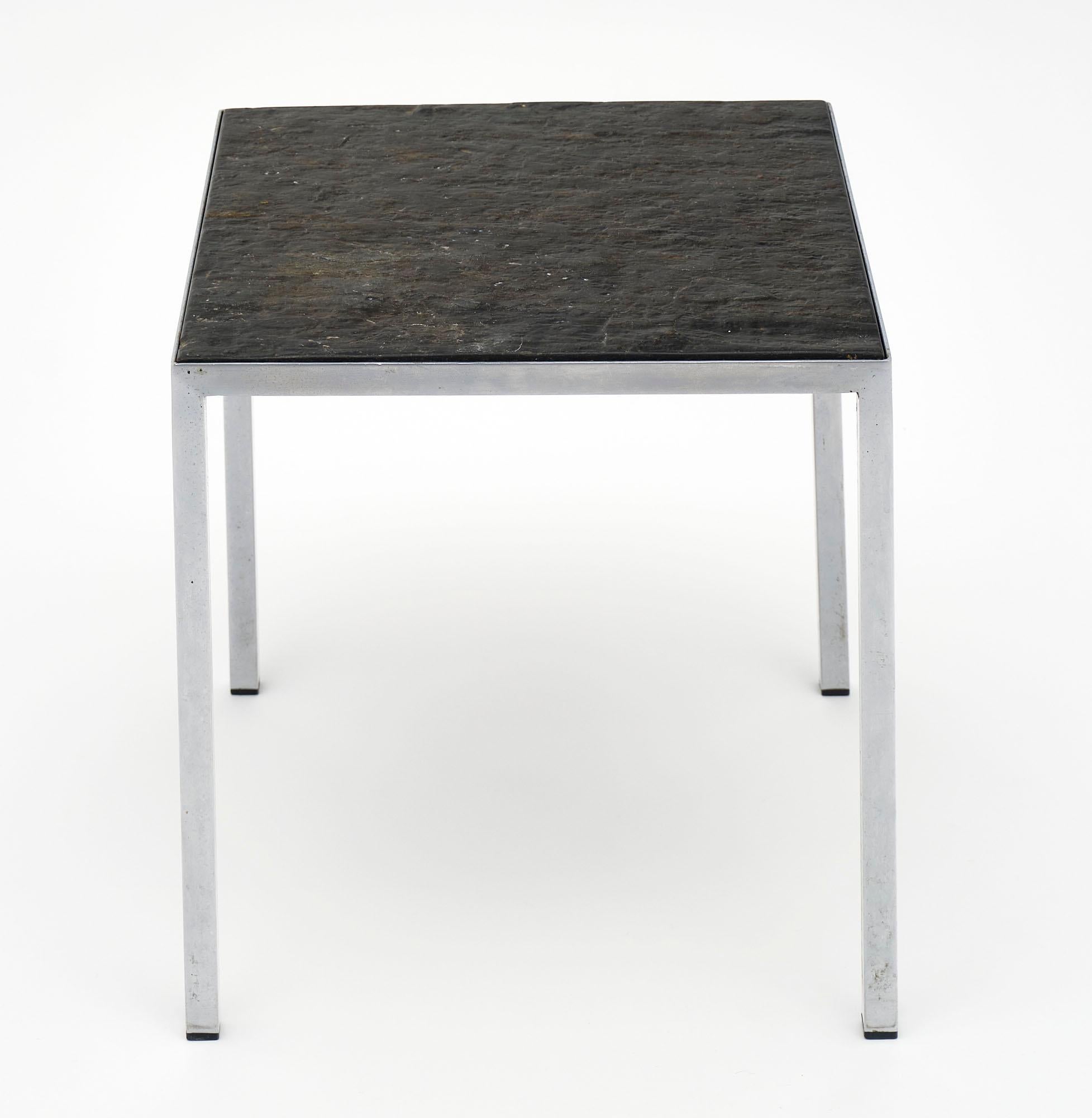 Mid-20th Century Mid-Century French Stone Side Table For Sale
