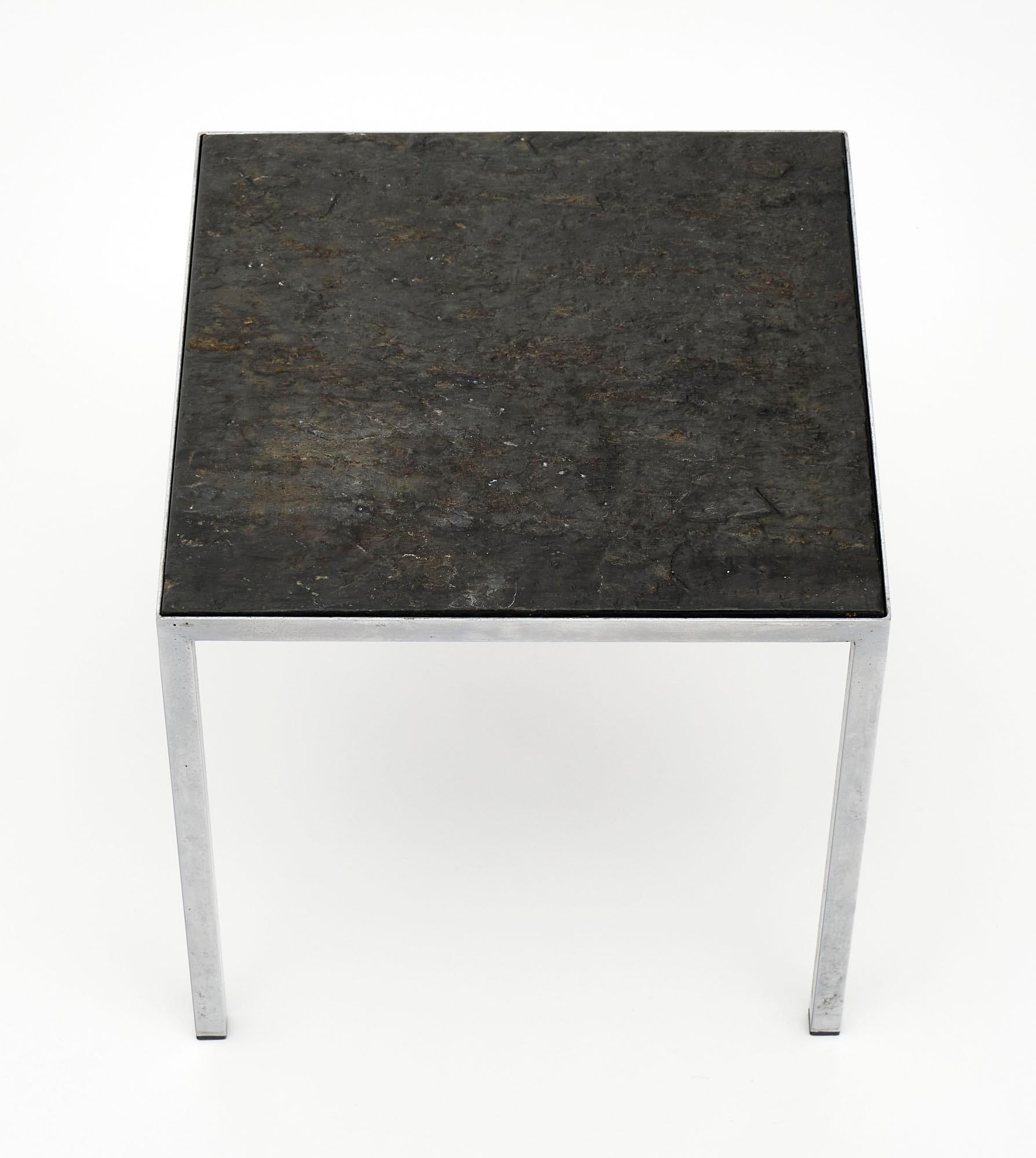 Mid-Century French Stone Side Table For Sale 3