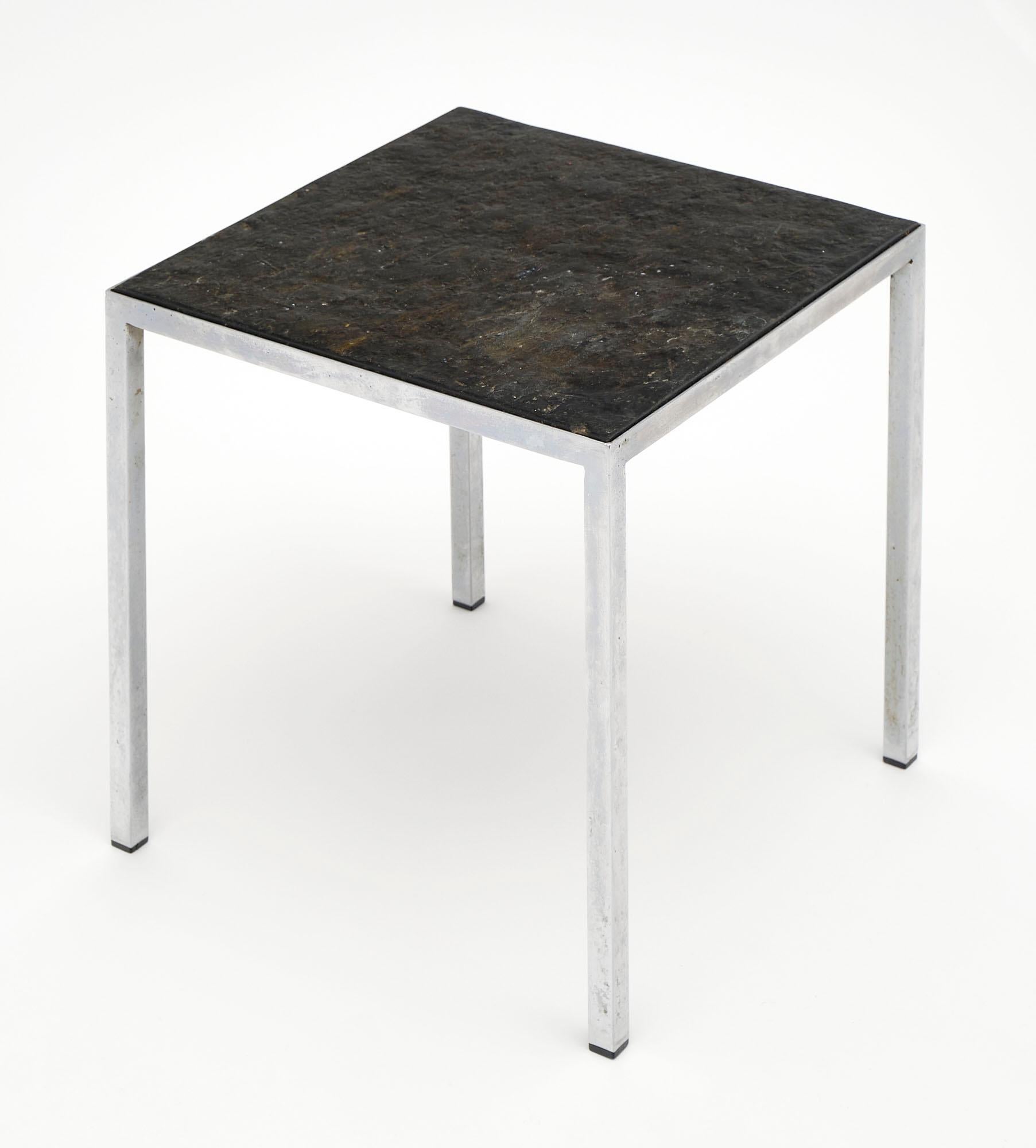 Mid-Century French Stone Side Table For Sale 4