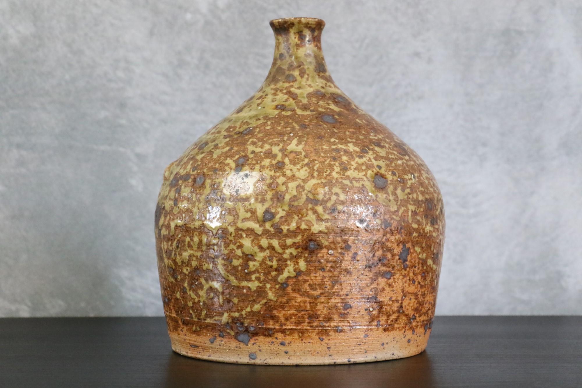 Mid-Century French Stoneware Vase by Gustave Tiffoche, La Borne Potters, 1960s In Good Condition In Camblanes et Meynac, FR