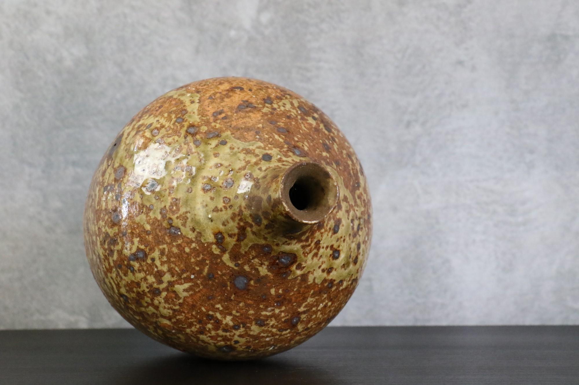 Mid-20th Century Mid-Century French Stoneware Vase by Gustave Tiffoche, La Borne Potters, 1960s