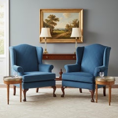 Tavolini in stile francese di metà secolo, in legno di frutto, ottone e travertino - Coppia