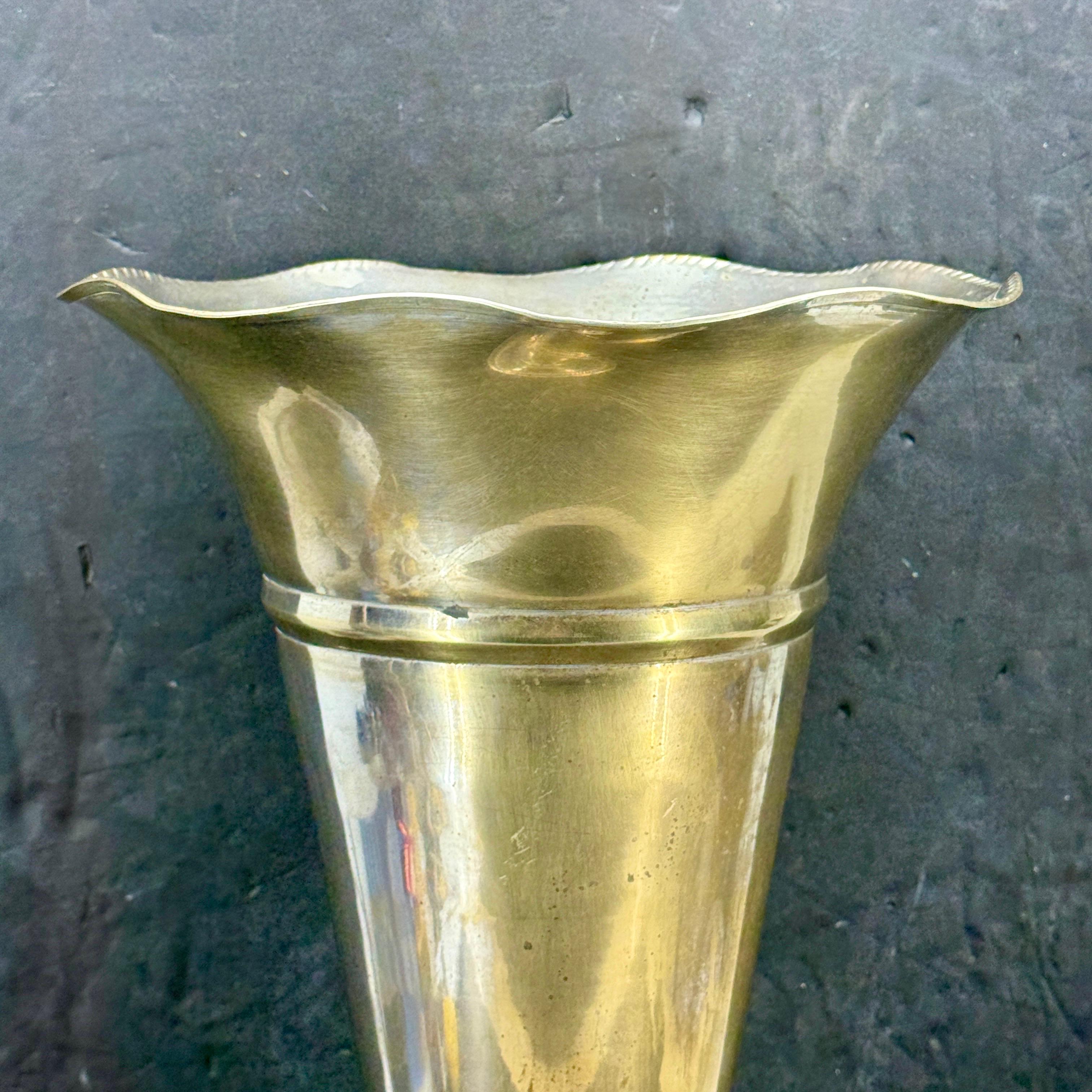 Mid-Century Modern Porte-parapluies en métal de style français du milieu du siècle en vente