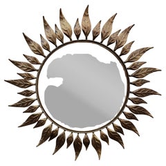 Mid-Century French Sunburst Mirror