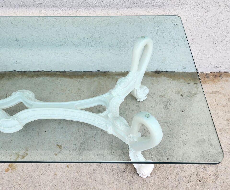 Mid Century French Swan Coffee Table For Sale 1