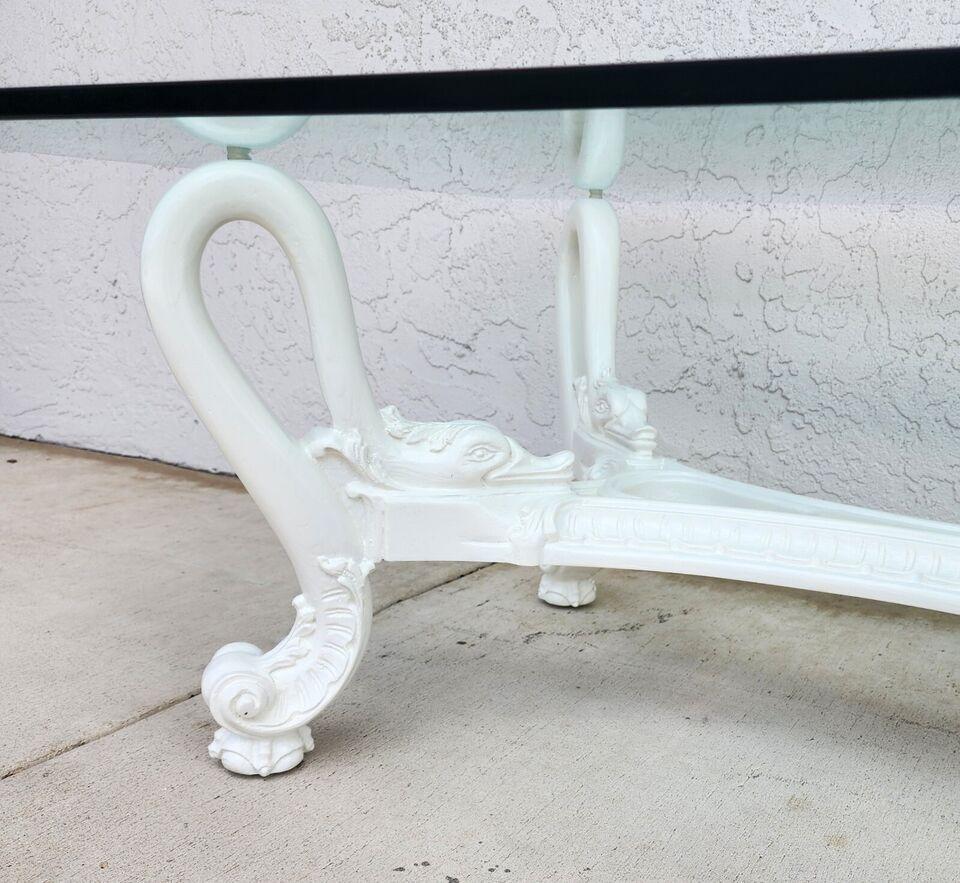 Mid Century French Swan Coffee Table For Sale 2