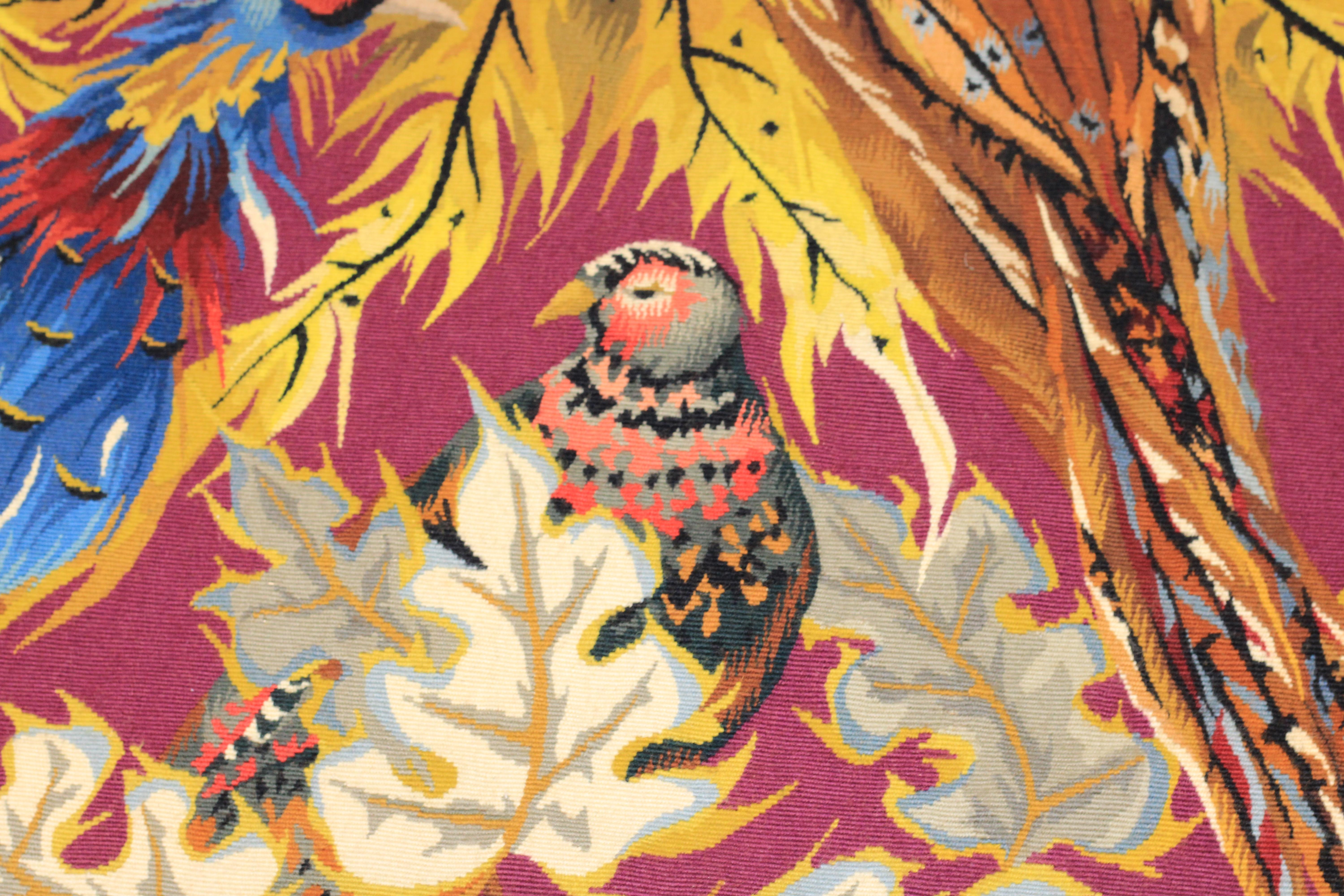 Mid Century French Tapestry 4’11” x 7’4” For Sale 10