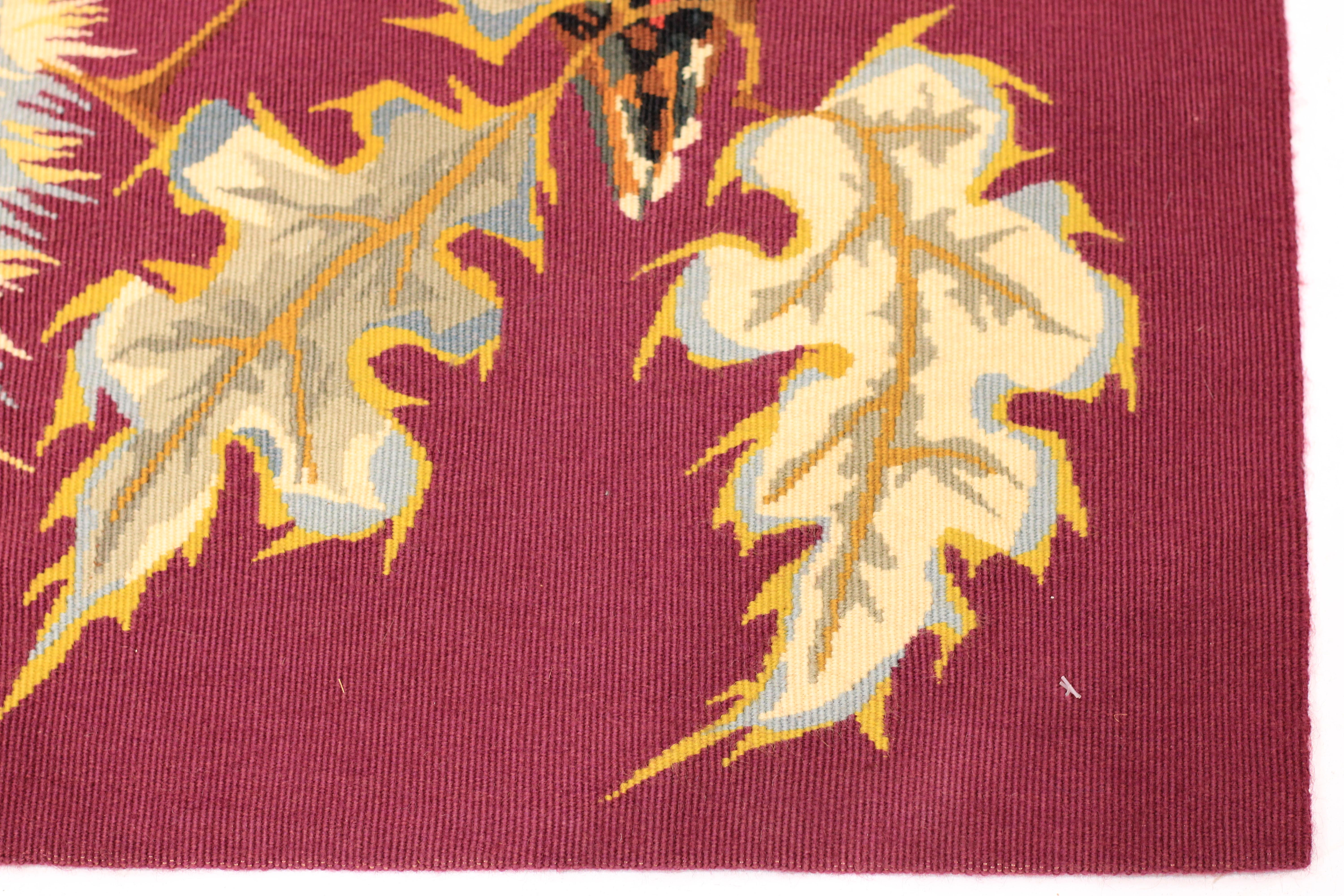 Mid Century French Tapestry 4’11” x 7’4” For Sale 3