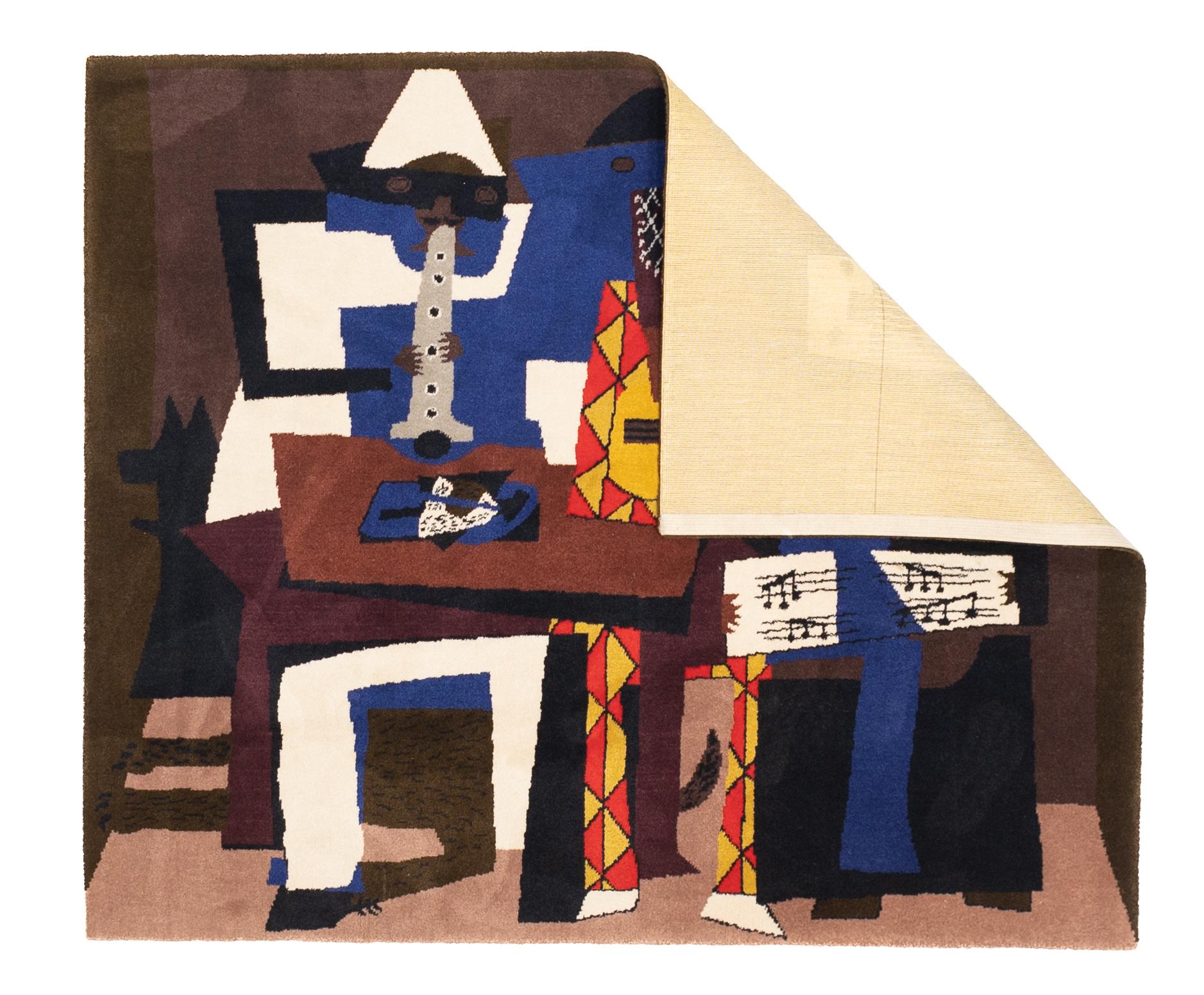 Arazzo francese di metà secolo ispirato a Picasso Design/One 5'7