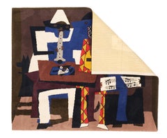 Mid Century French Tapestry inspired by Picasso Design 5’7” x 6’7”