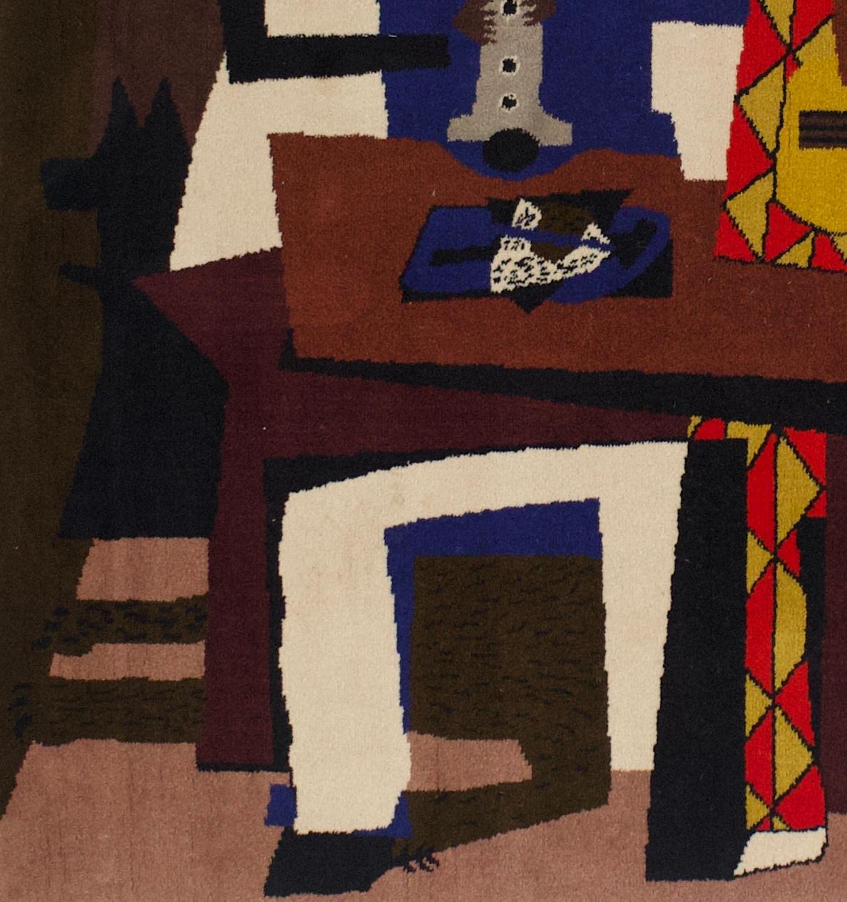 Arazzo francese di metà secolo ispirato a Picasso Design/One 5'7