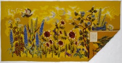 Mid Century Französisch Wandteppich signiert und Design von Simon Chase 3'4" x 6'7