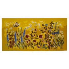 Tapiz Francés de Mediados de Siglo Firmado y Diseñado por Simon Chase 3'4" x 6'7" (3'4" x 6'7")