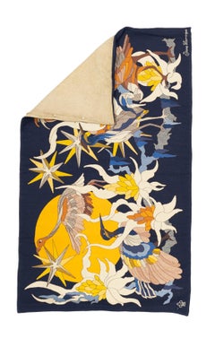 Mid Century Französisch Wandteppich signiert von Jean Lurcat Künstler Desginer 3'11 x 6'6