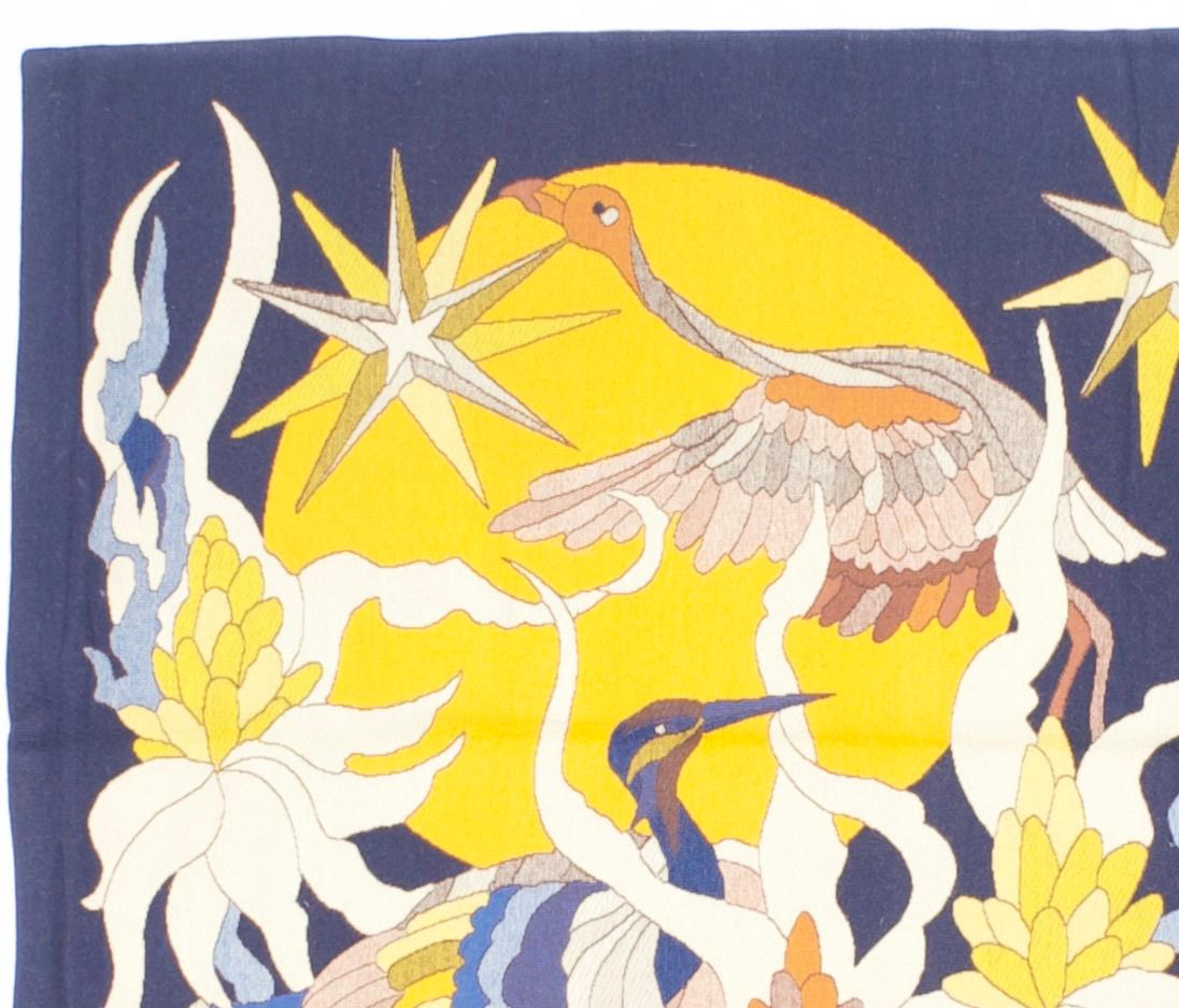 20th Century Mid Century French Tapestry Signed by Jean Lurcat Artist Desginer 3’11” x 6’6” For Sale