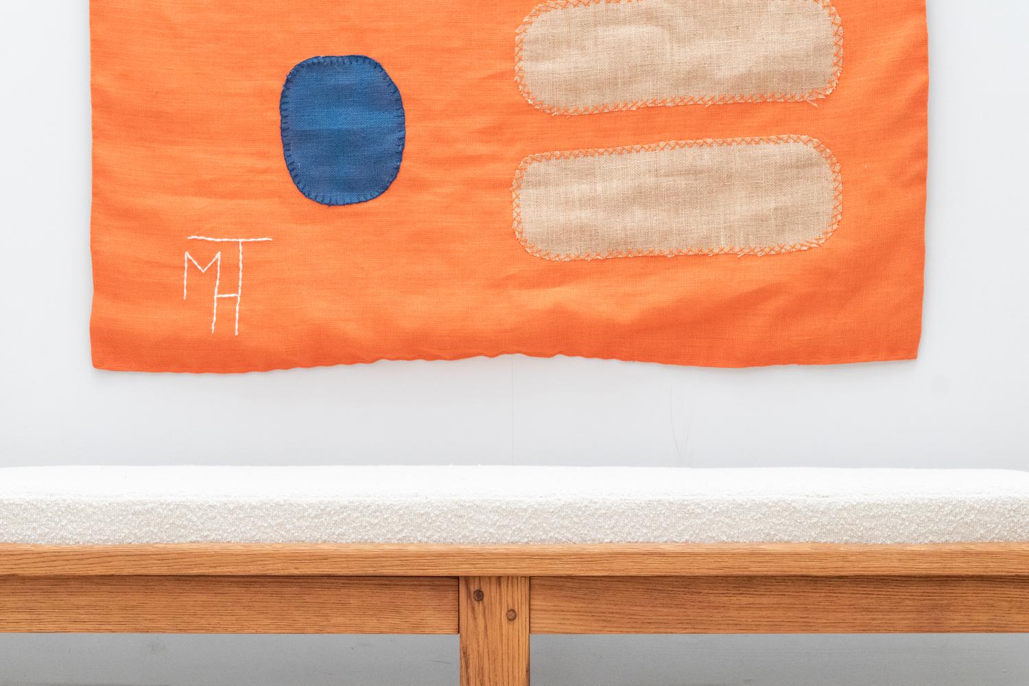 Mid-Century Modern Mid-century French tapestry, signed For Sale