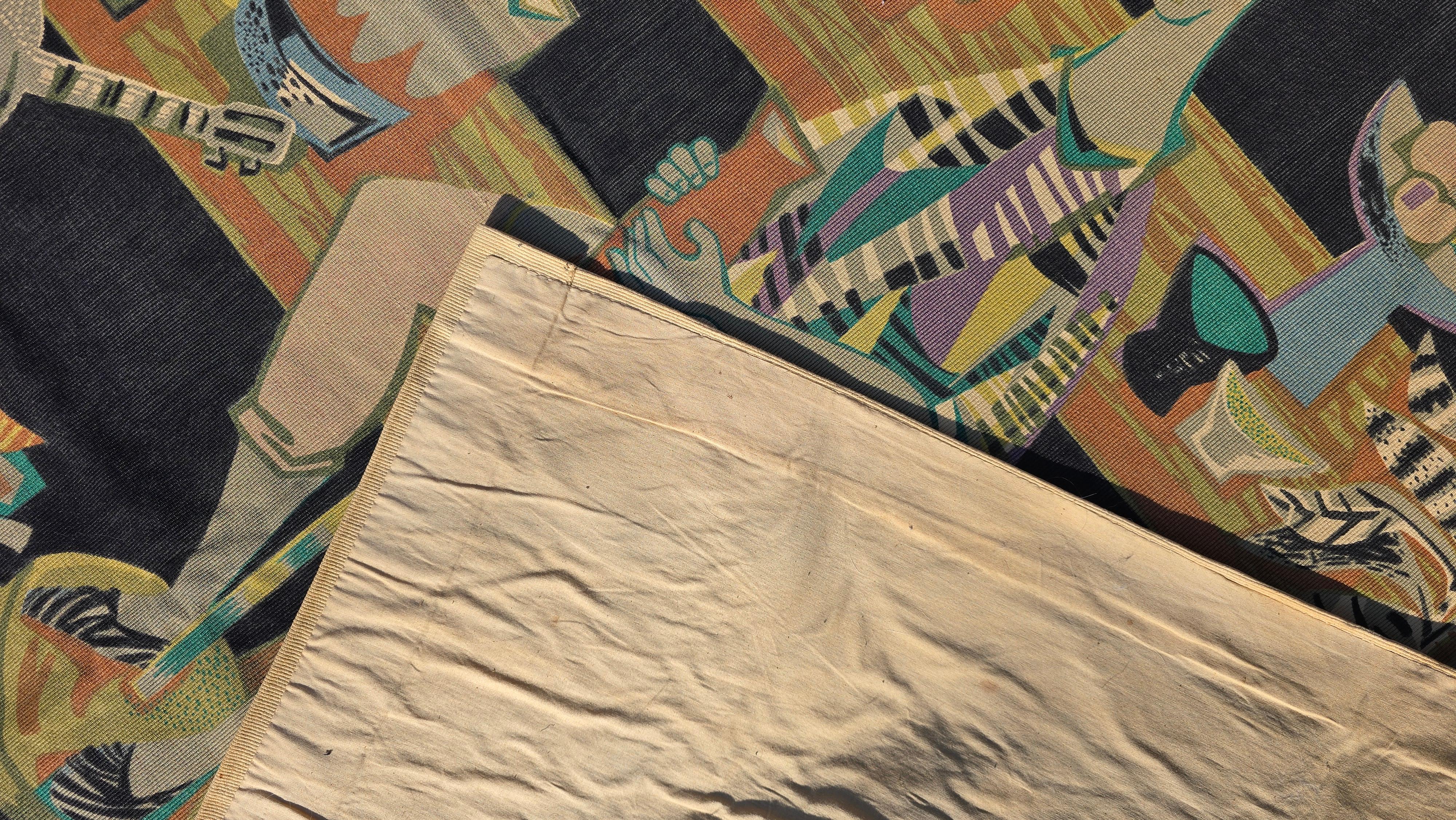 20th Century Mid-Century French Textile Wall Hanging Design by Robert Debiève For Sale