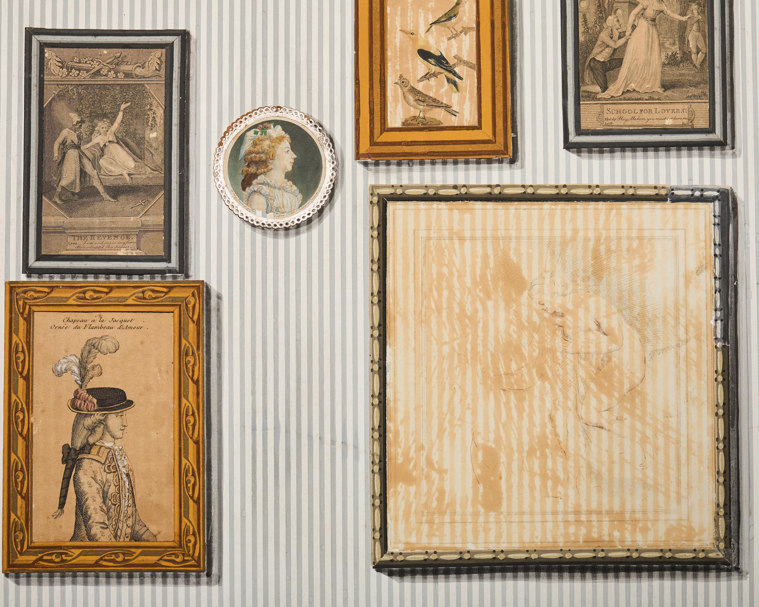 Paravent en trompe l'Oeil du milieu du siècle dernier en vente 7