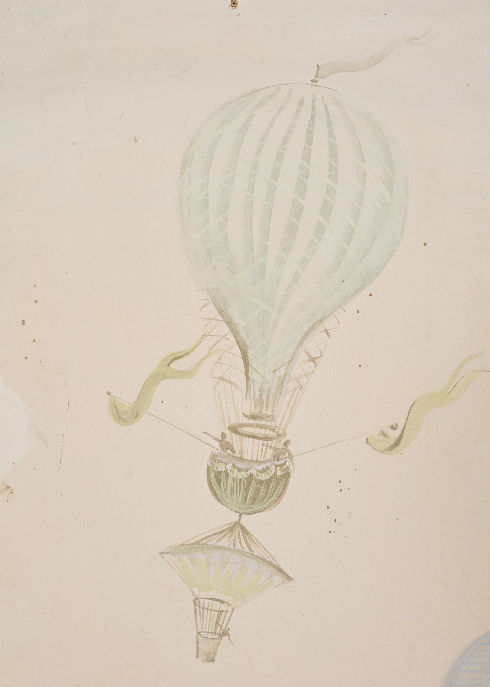 Paravent en trompe l'Oeil du milieu du siècle dernier en vente 11