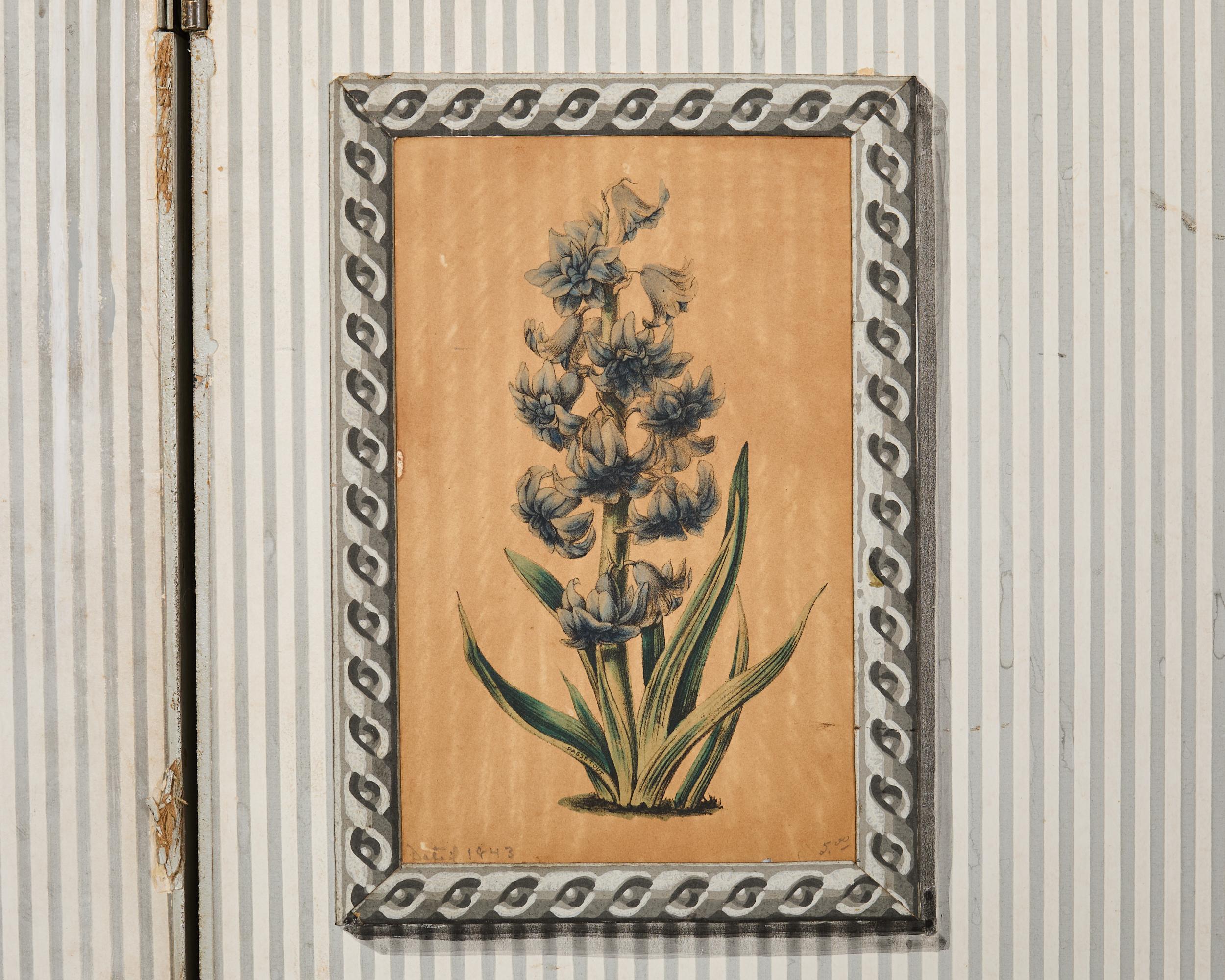 20ième siècle Paravent en trompe l'Oeil du milieu du siècle dernier en vente
