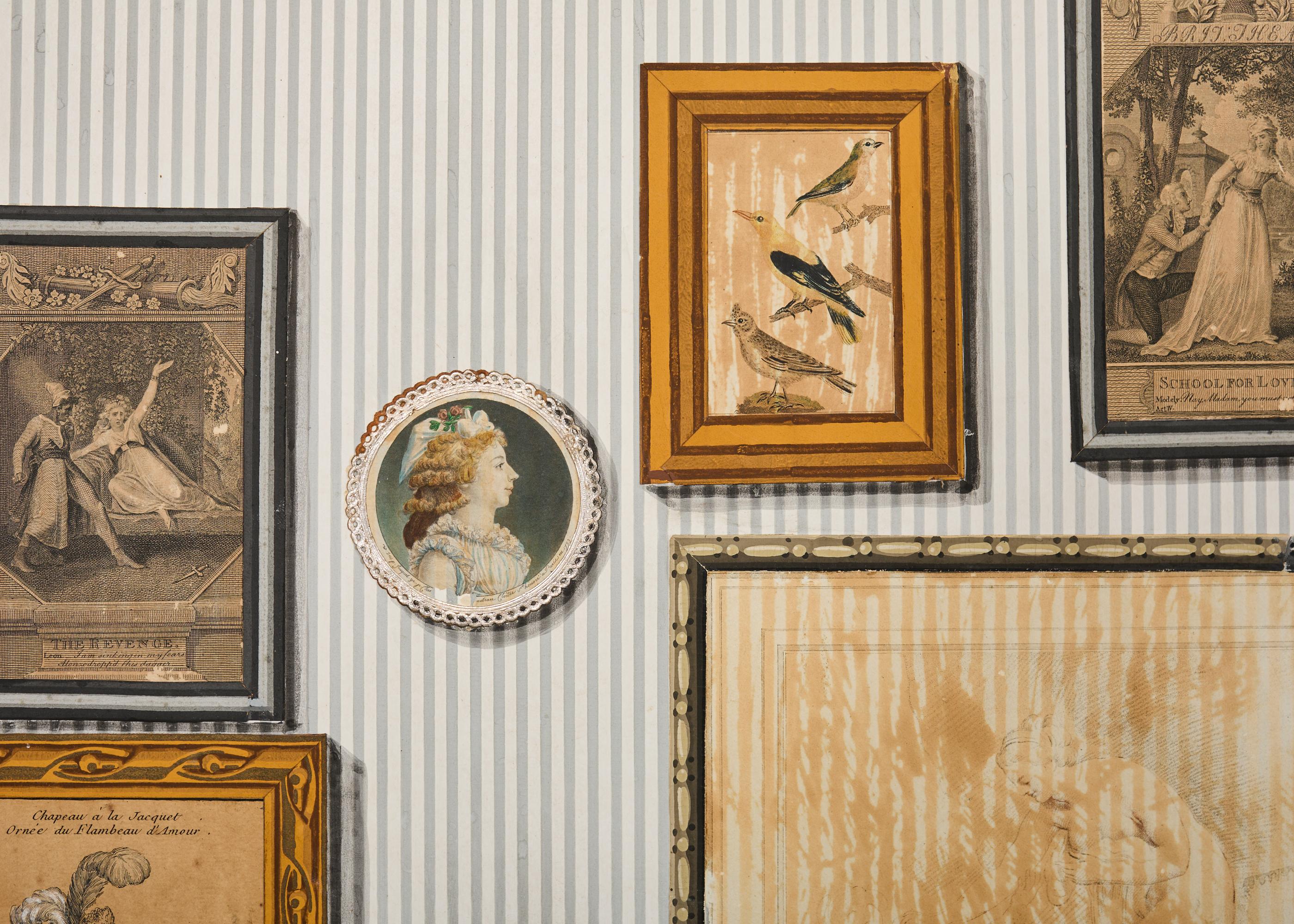 Paravent en trompe l'Oeil du milieu du siècle dernier en vente 1