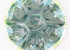 Mid Century French Vallauris Majolica Oyster Plate