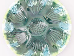 Mid Century French Vallauris Majolica Oyster Plate