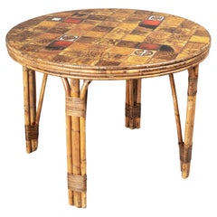 Mid-Century French Vallauris Tile Top Dining Table